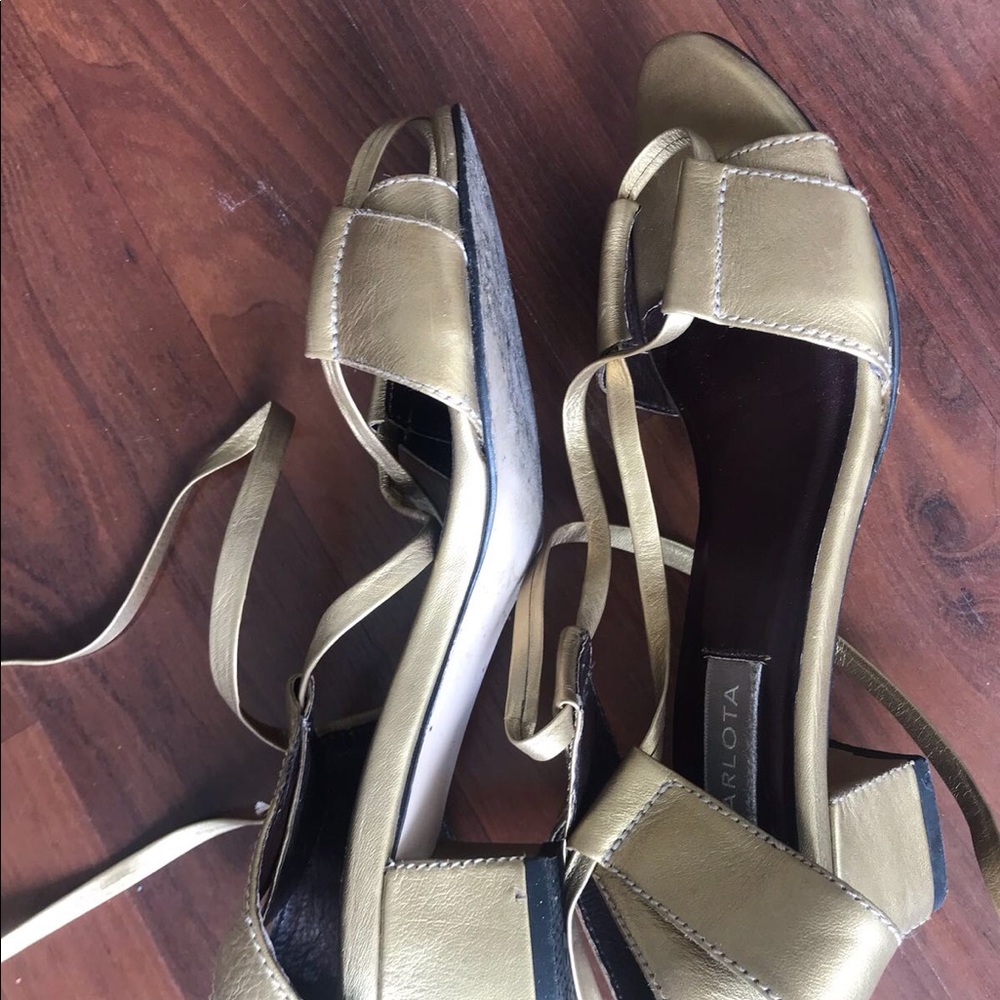 Carlota denim Studio Colombia shoes sandals gold 8 - Picture 4 of 8